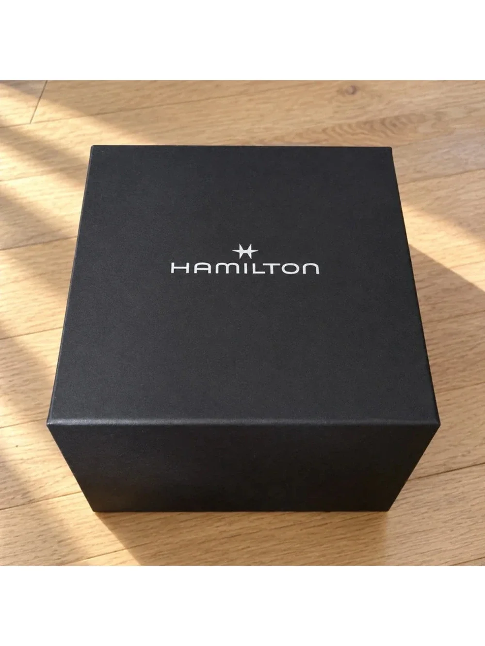 Hamilton Watch Box Black Empty Presentation Storage Gift Box Authentic